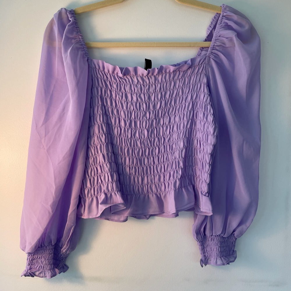 Purple h&m top